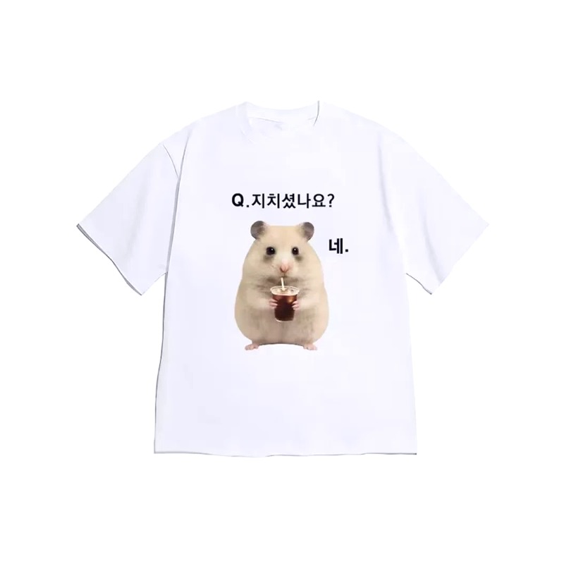 Korean Men Lifestyle - Camiseta Casual Oversized com Estampa de