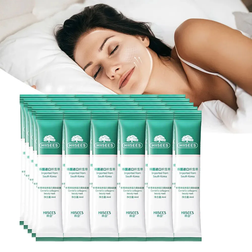 Korean Skincare Routine - 30 pçs centella colágeno dormir máscaras