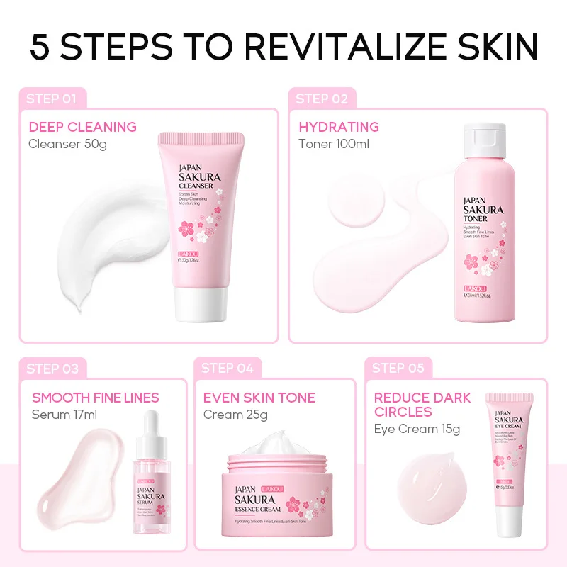 Conjunto de Cuidados com a Pel - Korean Skincare Routine avaliação e preço