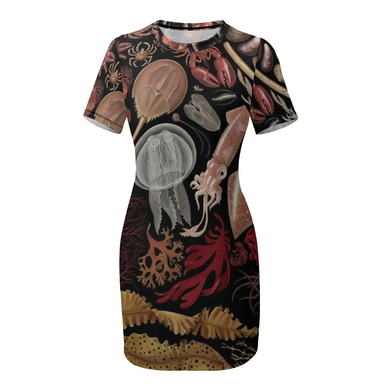 Vestido feminino de manga curt - Korean Lifestyle Trends avaliação e preço