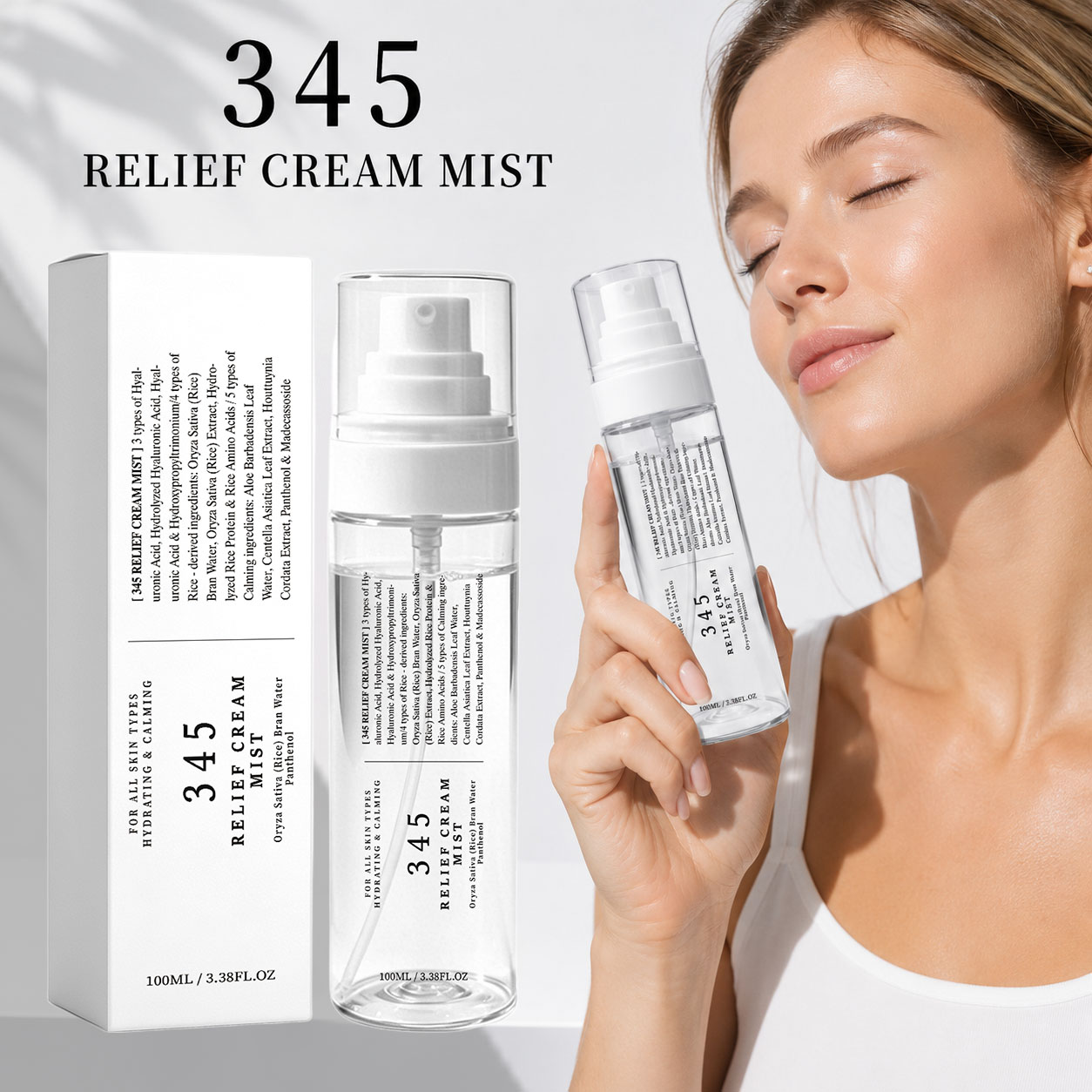 Creme em Spray 345 Relief, Cui - Korean Skincare Routine avaliação e preço