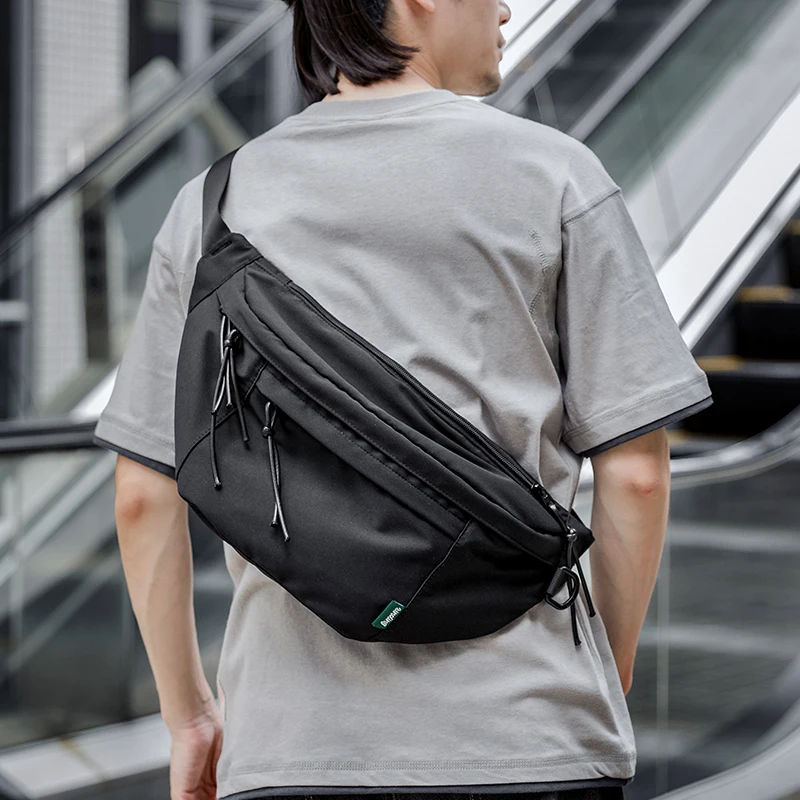 오버사이즈 방수 옥스포드 체스트 백, 크로스 바디 백, - Korean Lifestyle Student avaliação e preço